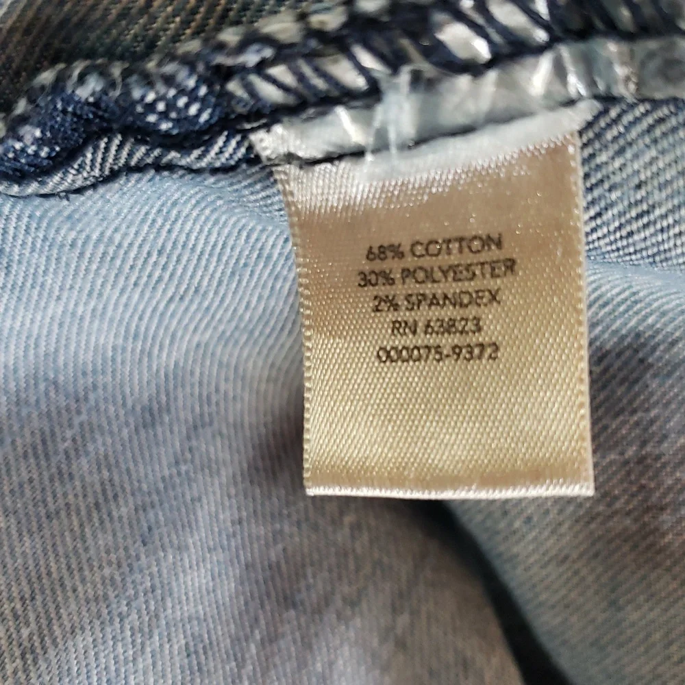 Christopher & Banks 16 Blue Jean Pencil Skirt